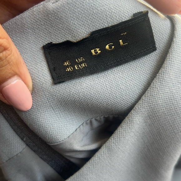 BLG Light Blue Midi Overlay Dress - Picture 6 of 7